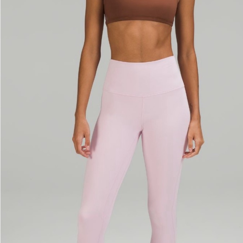Lululemon align leggings 25” pink peony size 8 like new